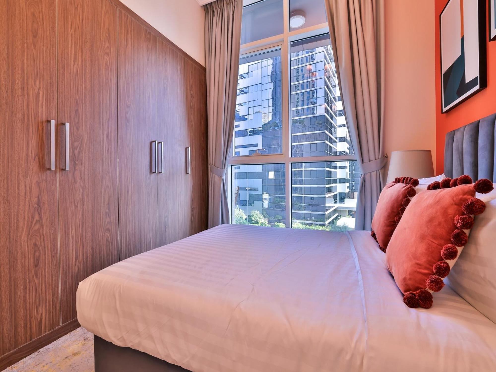 Luxe Apartments Near Dubai Mall Burj Khalifa Pool Gym Parking Eksteriør bilde